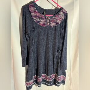 Sacred Threads tunic or short dress - navy - XL